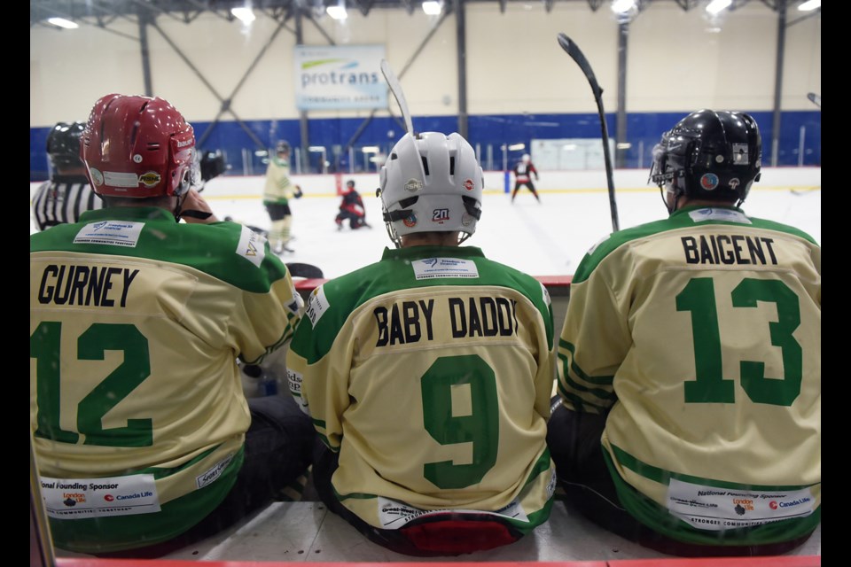 The ninth annual Hockey Helps the Homeless tournament was held at UBC Thunderbird Sports Centre last Friday. The tournament raised $620,000, and most of those funds will go towards local homeless support programs. The top fundraising player for Vancouver was Gordon Keep ($85,000). Photo Rebecca Blissett