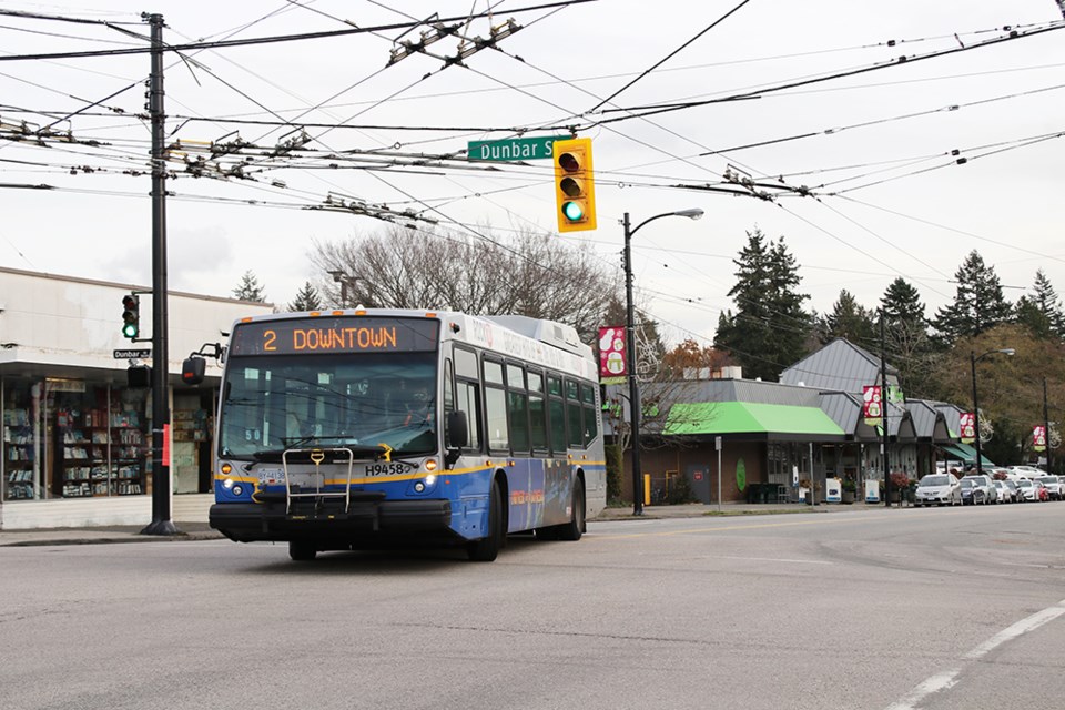 The No. 2 heads into the surprisingly normal-looking neighbourhood of Dunbar.