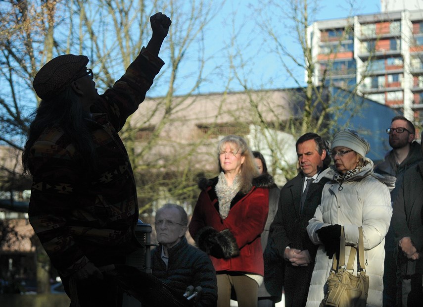 Squamish Nation pole blessing