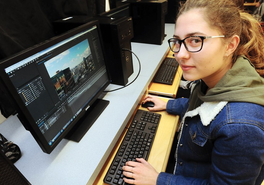Julia Havert was one of the participants in a two-night media workshop for North Shore students hosted by Vancouver Film School at Argyle Secondary on Dec. 11 and 12.