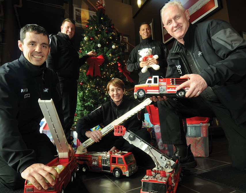 CNV fire services collect toys