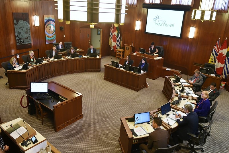 Vancouver city council chamber. Photo Dan Toulgoet