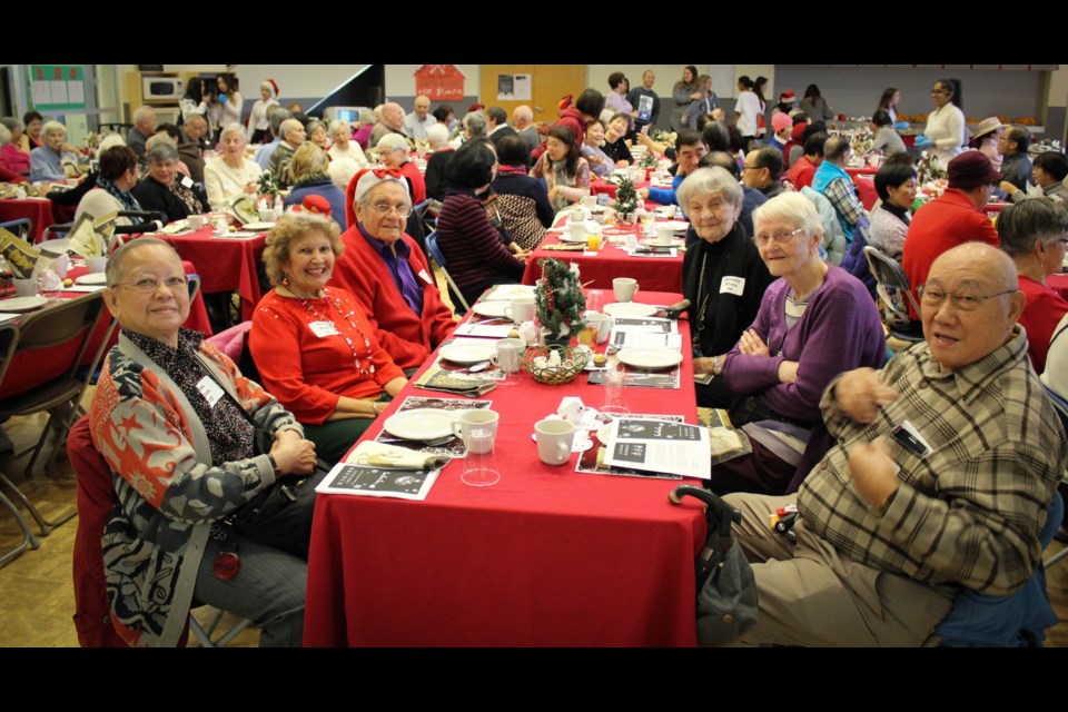 JN Burnett secondary hosted a brunch for seniors in the community. Principal Wennie Walker said students canvassed businesses to donate prizes for the special, annual event. Photo submitted.
