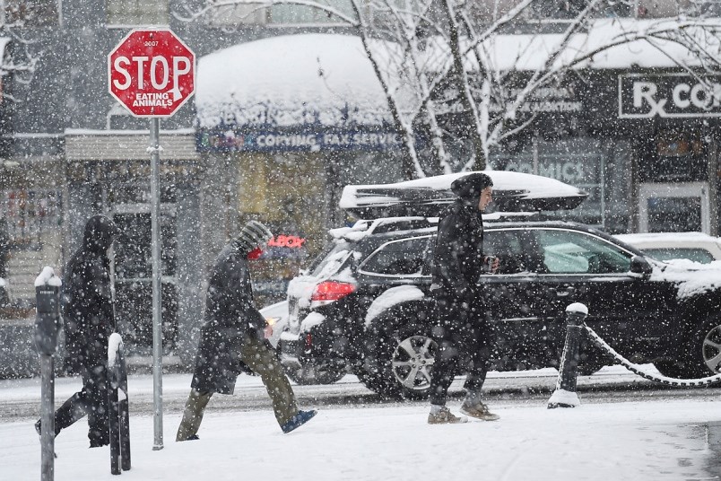 The chance, mind you, remains small for serious snow, but Environment Canada indicatesVancouver has a 60 per cent chance of flurries for the night of Dec. 24, as well as all day and night Dec. 25. Photo Dan Toulgoet