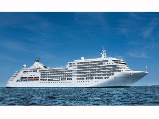 The Silver Cloud of Silversea Cruises.