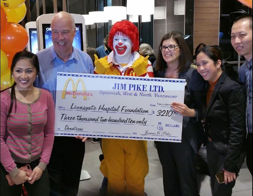 McDonalds LGH Foundation donation