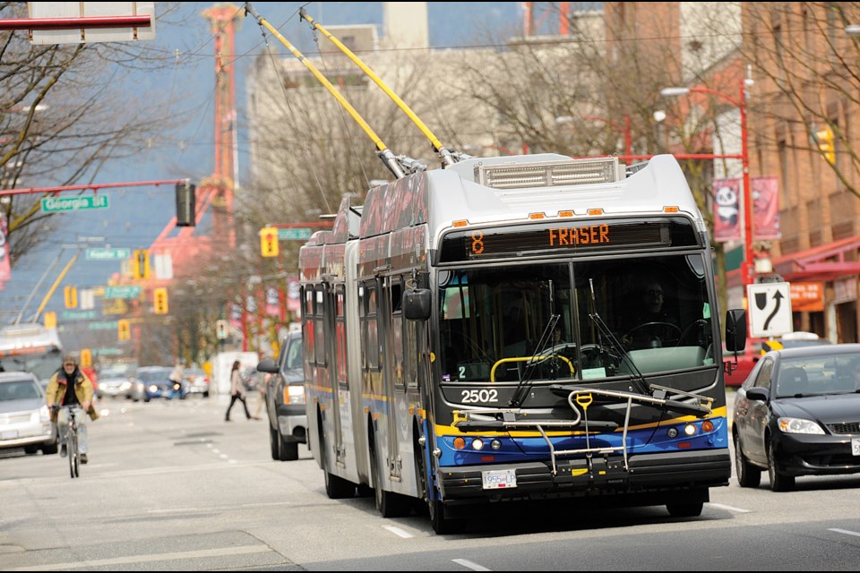TransLink announced April 12 that it will add four electric buses to its fleet next year.