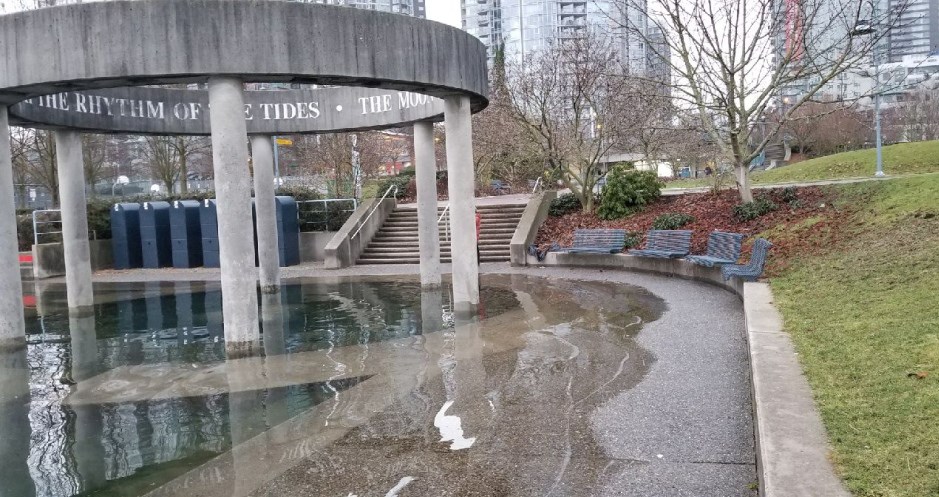 king tide David Lam Park Vancouver