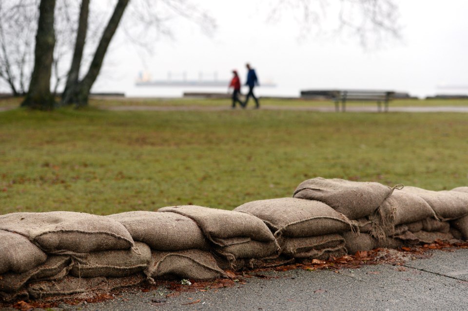 King tide Spanish Banks