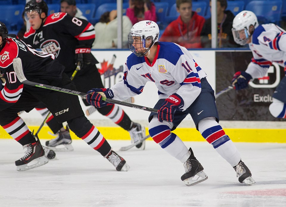 Will Lockwood skates for the USA National Team Development Program.