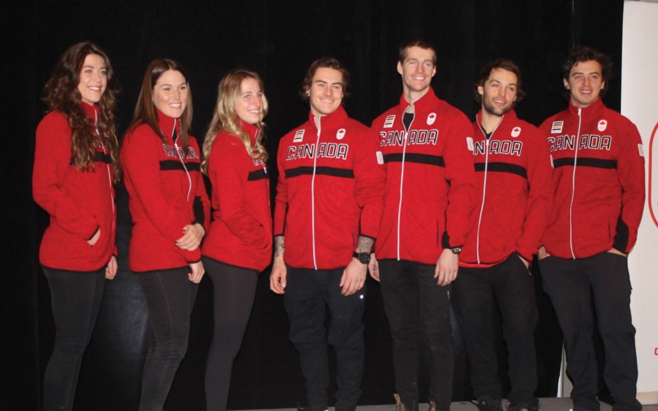 The Canadian Olympic snowboard team was revealed Jan. 9 at the Fairmont Chateau Whistler.
