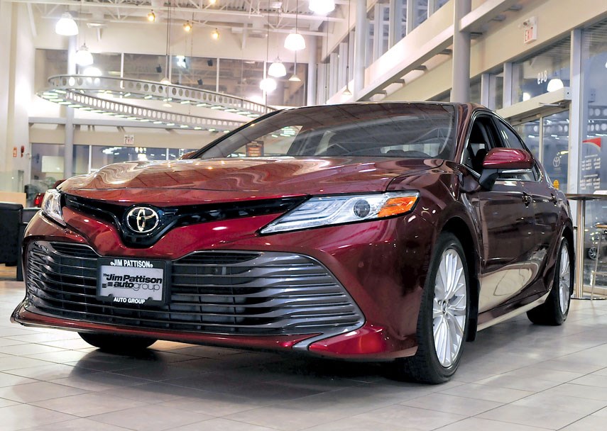 The Camry has been a bestseller for years, but Toyota isn’t content to just let it ride. An impressive overhaul for 2018 reflects Toyota’s overall move towards more sporty and agile vehicles. The Camry is available at Jim Pattison Toyota in the Northshore Auto Mall. photo Paul McGrath, North Shore News