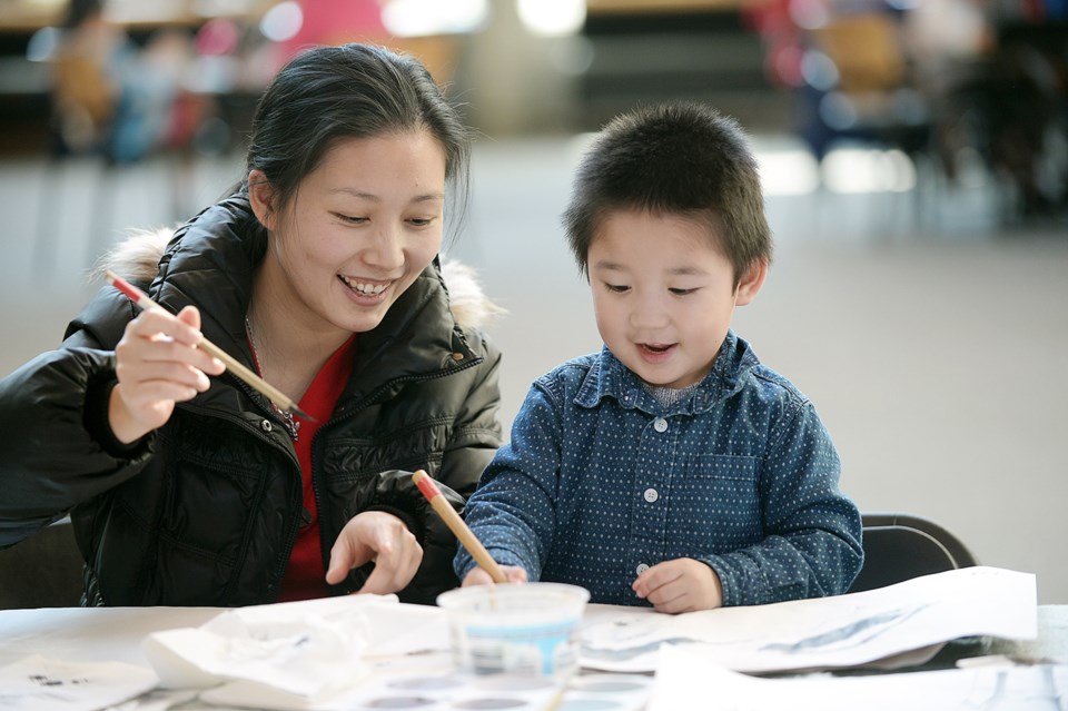 Chinese brush painting, Shadbolt Centre