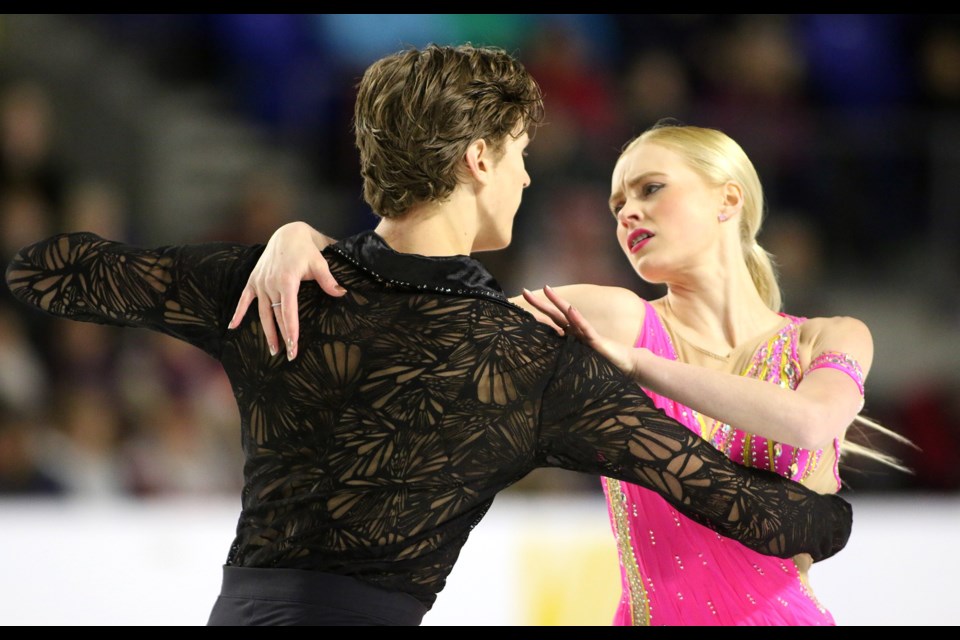 The Burnaby-trained team of Haley Sales and Nikolas Wamsteeker placed sixth in senior ice dance competition at the Canadian Tire national skating championships at UBC last week.
