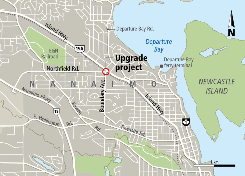 Map - Northfield Road, Nanaimo