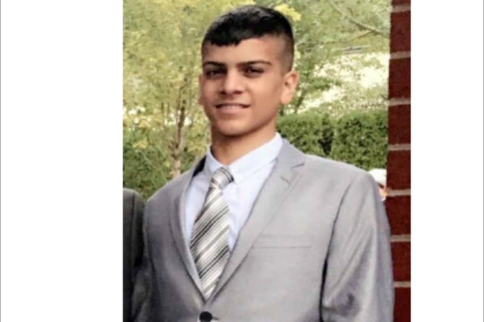 18-year-old Sachdeep Singh Dhoot of Surrey had been missing since last week. Photo Surrey RCMP