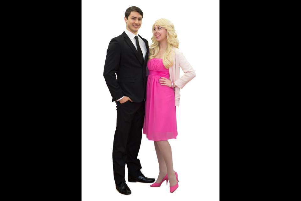 Stuart Barkley of New West is Warner Huntington III and Julia Ullrich is Elle Woods in the Align Entertainment production of Legally Blonde.