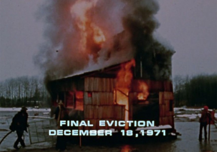 North Vancouver District took down the mudflats community on Dec. 18, 1971.