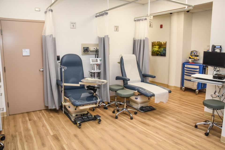 The Heatley Community Health Centre at 330 Heatley St. has been renovated to allow for primary care and other health services. Pictured is a treatment room. Photo Courtesy of Vancouver Coastal Health