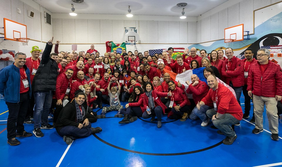 Trend Micro staff at Vancouver elementary school