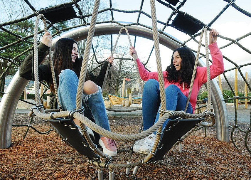 Girls play at Ambleside