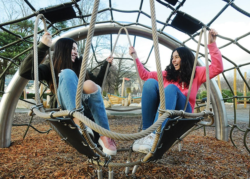 Girls play at Ambleside