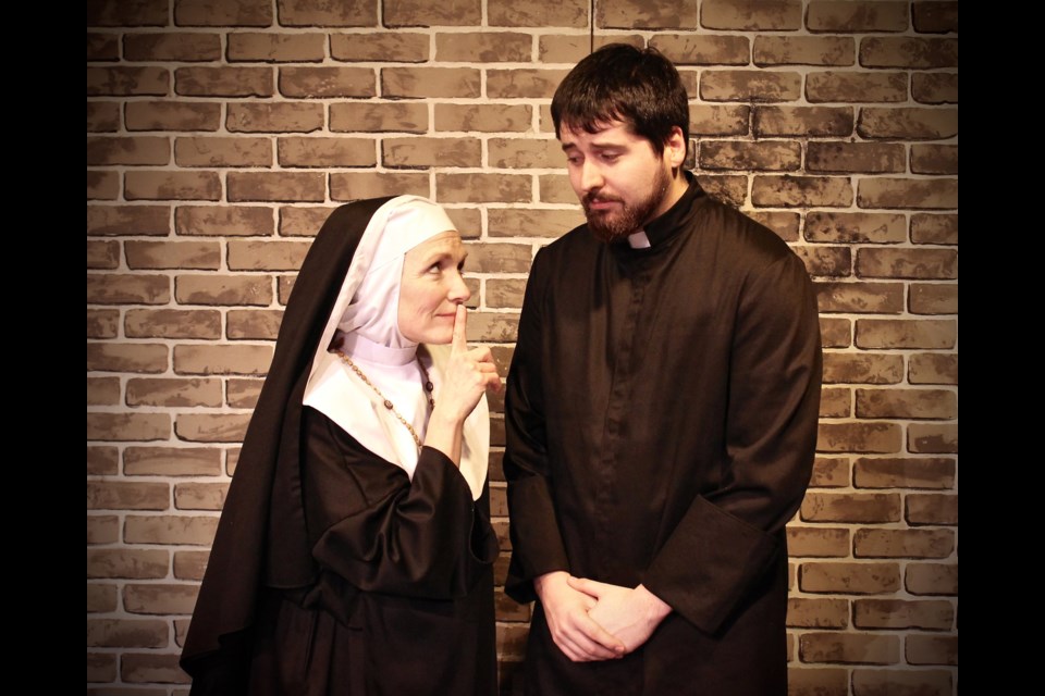 Halia Hirniak and Christopher Brown in Drinking Habits, running Feb. 1 to 25 at Burnaby Legge Theatre.