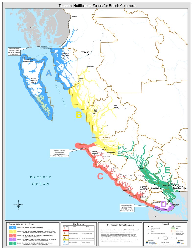 Tsumani zones