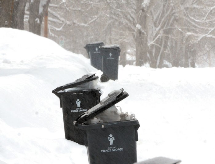 garbage cans