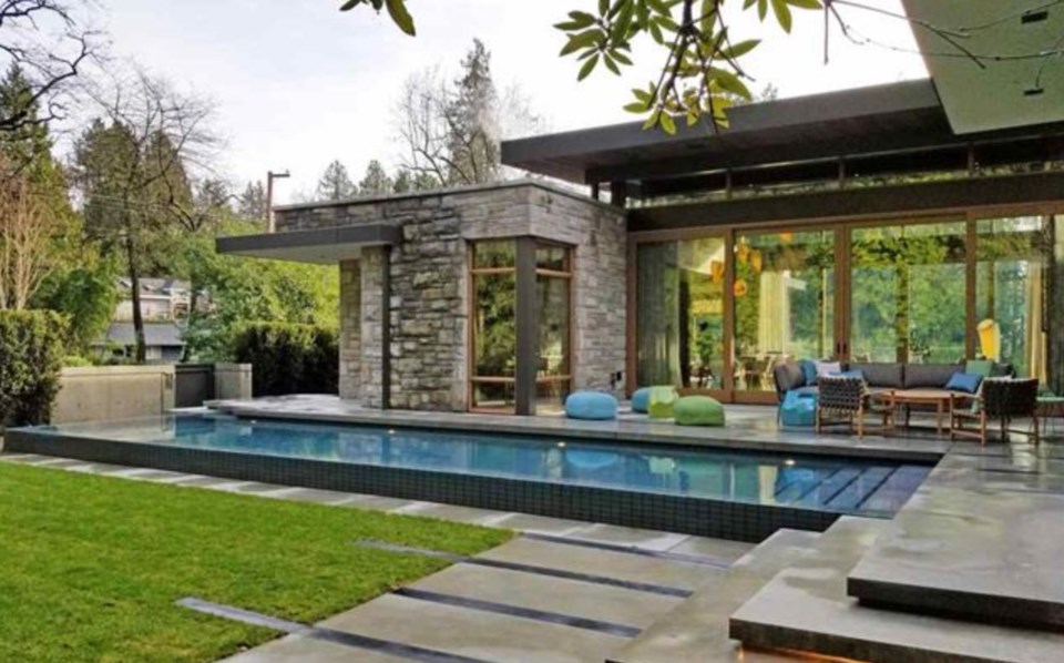 Kerrisdale modernist house pool