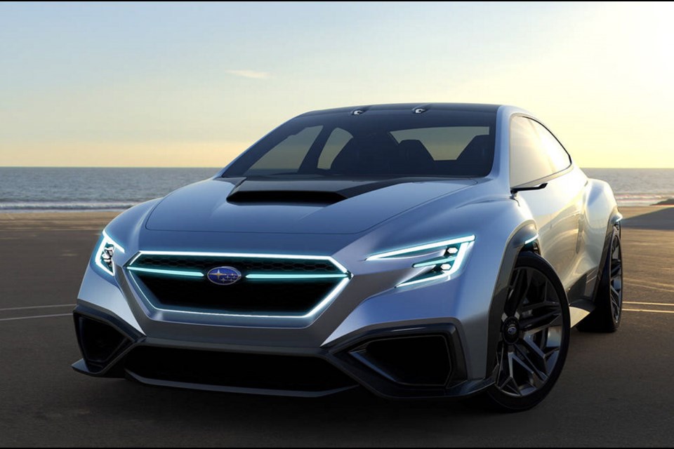 The next Subaru WRX and STI redesign is expected to resemble the Visiv Performance concept, pictured.
