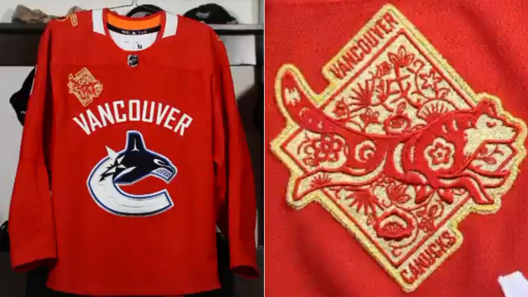 Canucks celebrate Lunar New Year with stunning red jerseys (PHOTOS)