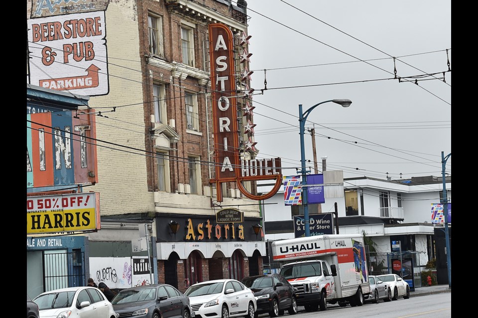 A 51-year-old man is in critical condition after being found Tuesday night unconscious outside the Astoria Hotel. Photo Dan Toulgoet