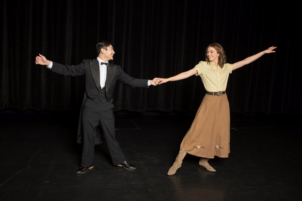 Dan Chaves and Scotia Cookson star in the NWSS production of Crazy for You, onstage at Massey Theatre Feb. 21 to 24.