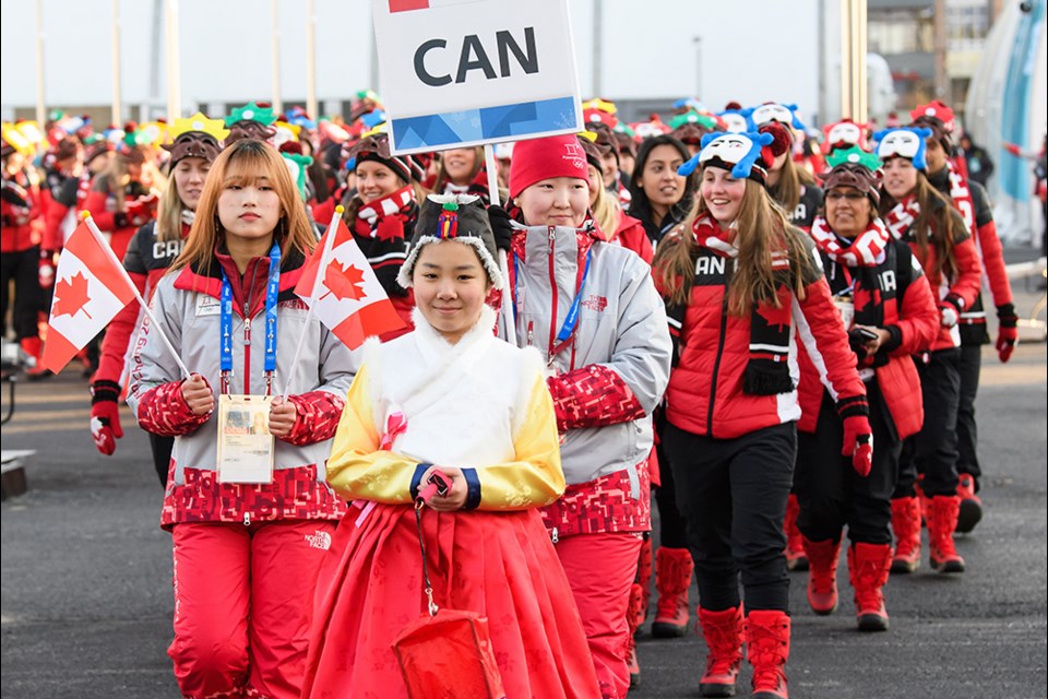 On Wednesday, February 7, 2018, Team Canada was ceremoniously welcomed into the PyeongChang 2018 Olympic Villages.