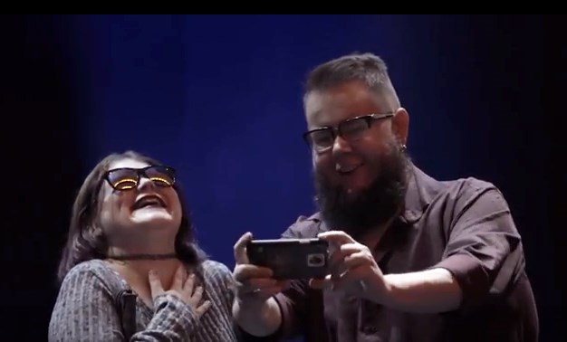 Shane Koyczan and Jada King at the Vogue