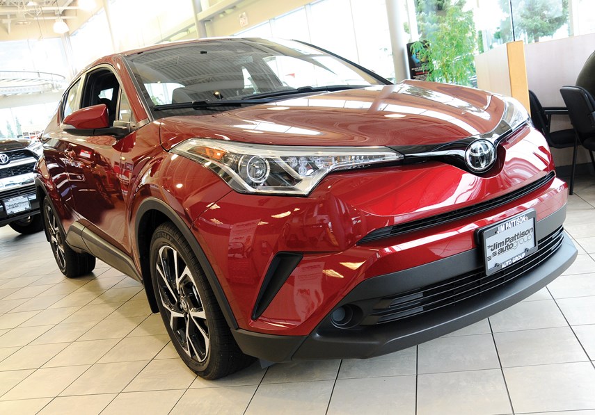 The C-HR was meant to be a Scion product but when the brand went under C-HR was absorbed into the Toyota line. You can still see that the C-HR is designed for a younger demographic but also contains first-rate safety features. It is available at Jim Pattison Toyota in the Northshore Auto Mall. photo Cindy Goodman, North Shore News