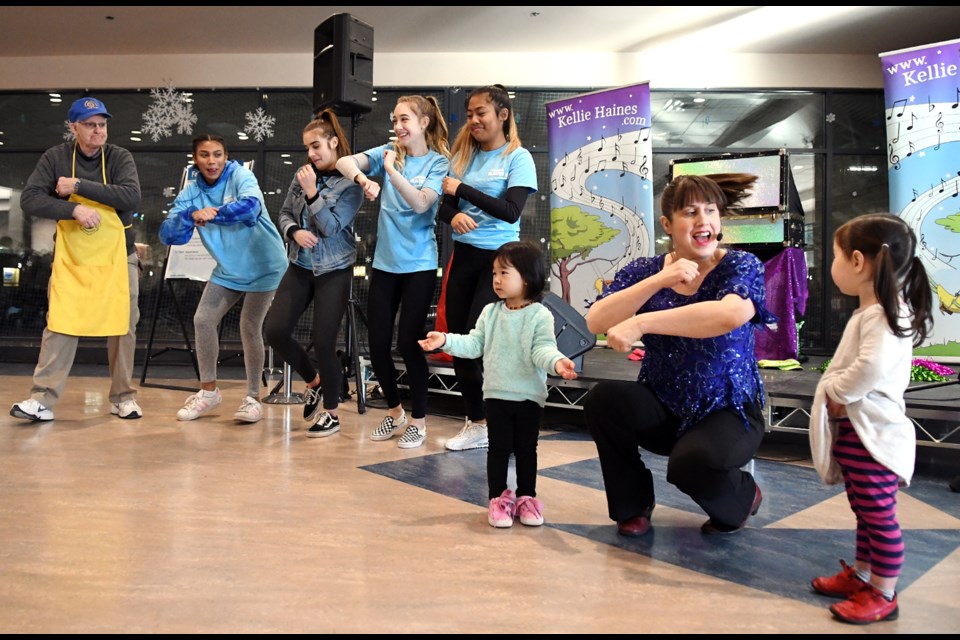 Kellie Haines performs for Family Day at Bill Copeland Sports Centre.