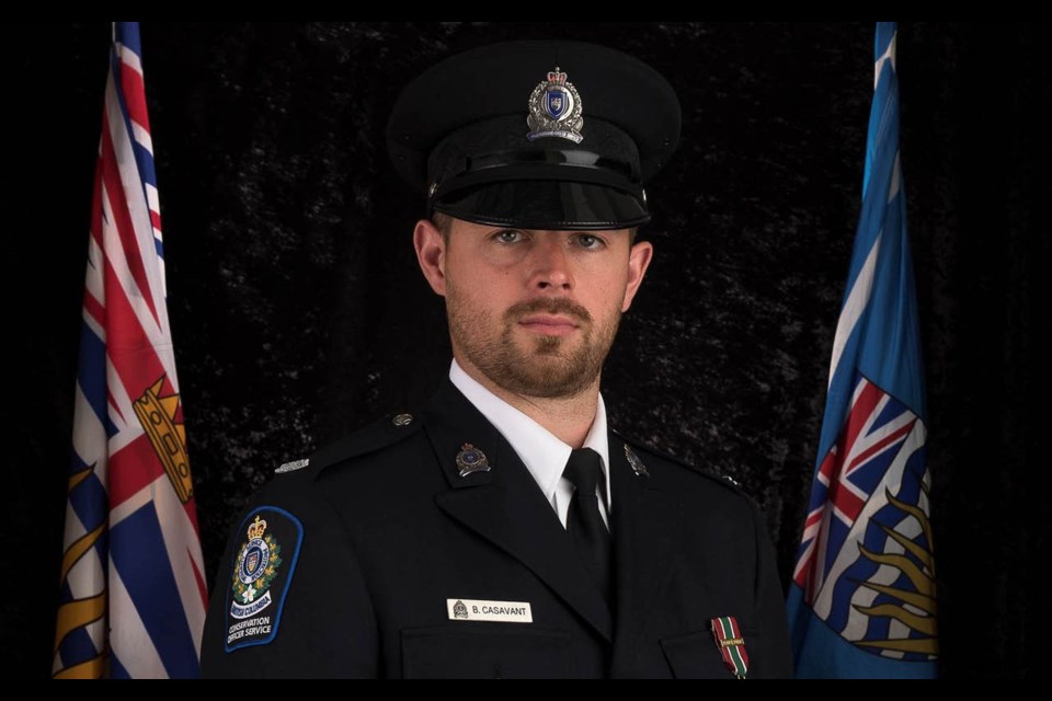 Bryce Casavant served as a BC conservation officer from 2013-2015.