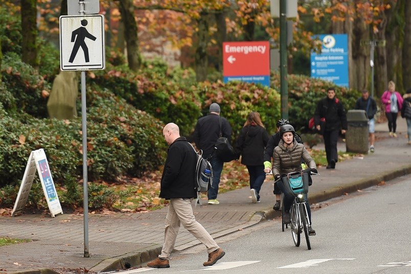 Walking and cycling safety improvements are being made in the Health Precinct. Photo Dan Toulgoet