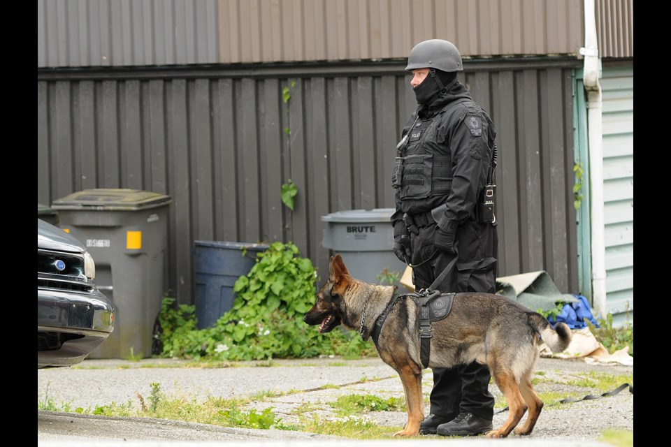 Statistics provided to the Courier from the Office of the Police Complaint Commissioner showed 122 people were bitten by Vancouver police dogs between April 1, 2016 and March 31, 2017. A total of 141 bites were recorded for the same period in 2015/2016. Photo Dan Toulgoet