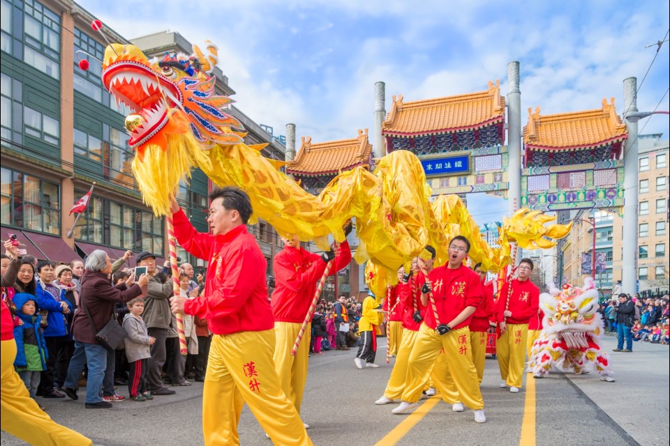 The Chinese New Year parade takes place in Chinatown Feb. 18.