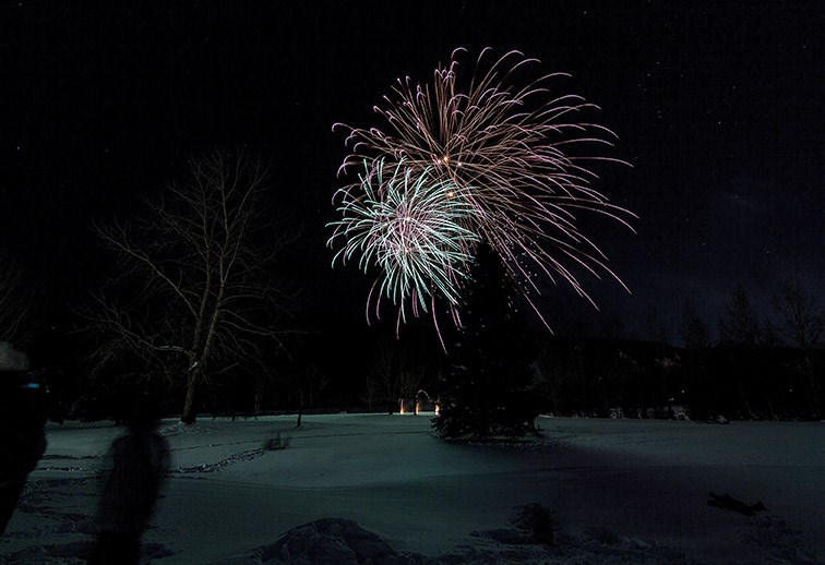 Hundreds braved the icy temperatures to watch the annual Chinese New Year fireworks at The Exploration Place on Saturday night.
