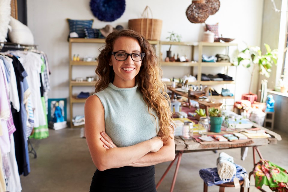 girl in shop