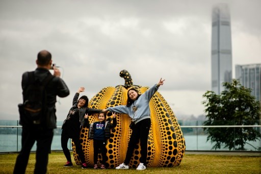 AFP / ANTHONY WALLACE Hong Kong is increasingly burnishing its artistic credentials