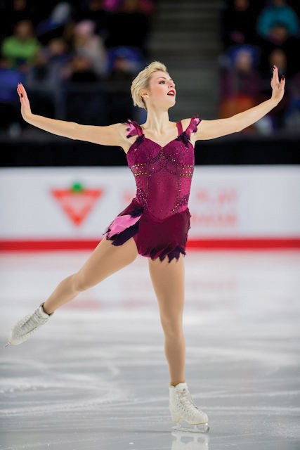 Figure skater Larkyn Austman competes at the Vancouver 2018 National free program. She is in PyeongChang competing at the 2018 Olympics and will be skating at the Sunshine Coast Skating Club Performance Night, which his open to the public, on March 10.