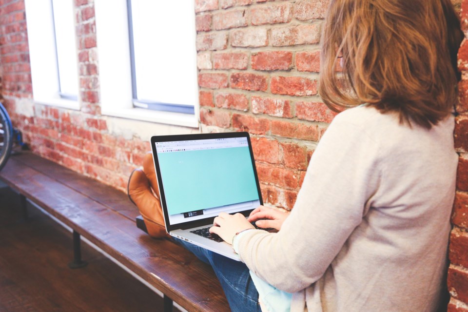 woman on laptop