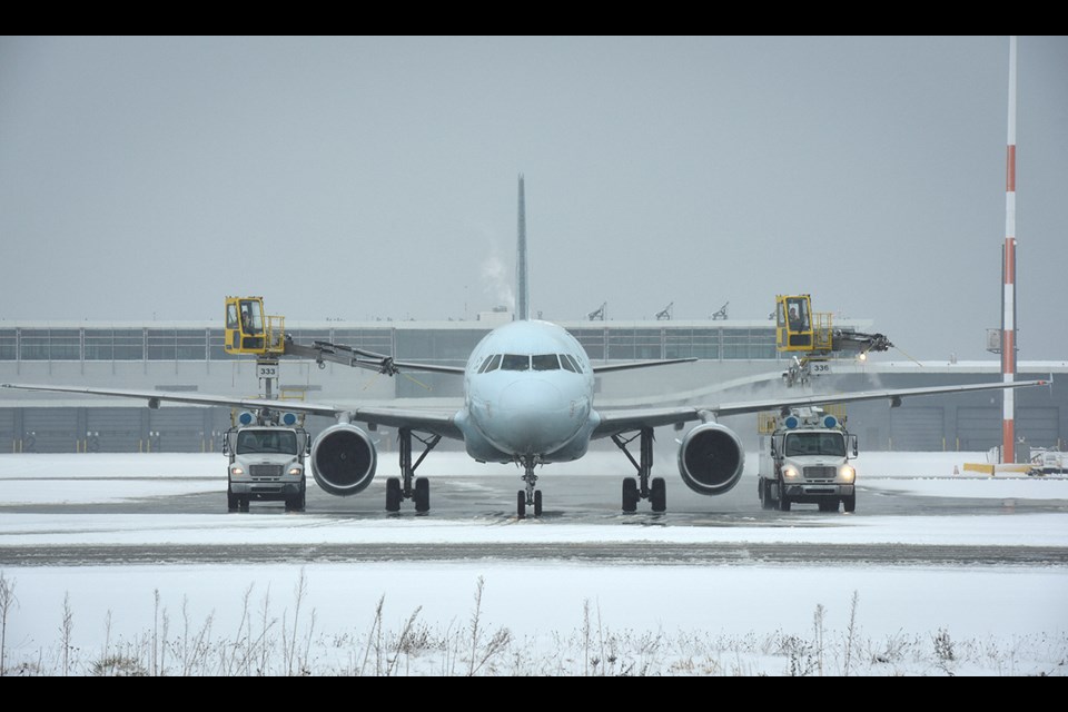 There have been several flight delays and cancellations at YVR because of the snow.
