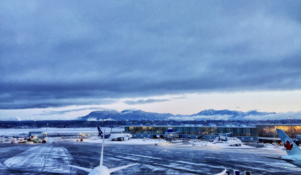 yvr airport snow