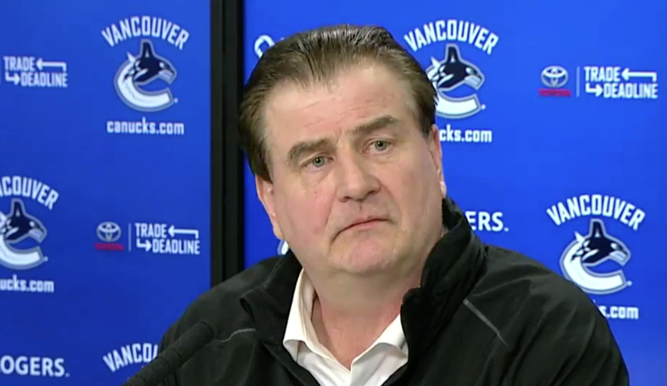 Jim Benning after the 2018 NHL trade deadline